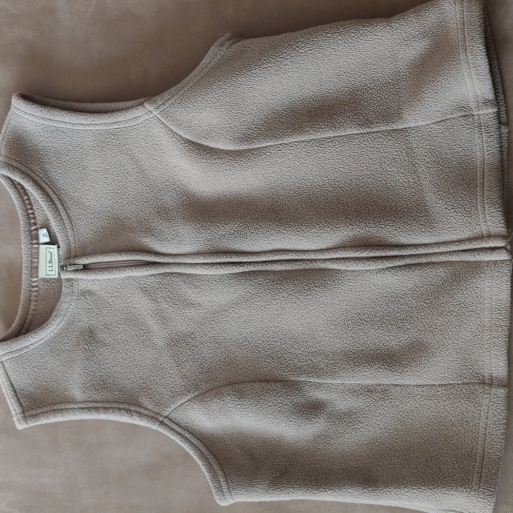 LL Bean Women's Polartec Fleece Vest sz M